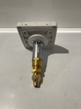 Wall Mounted Gas Bayonet Straight & Cover 3/8 Outlet, Flared Connection (White)