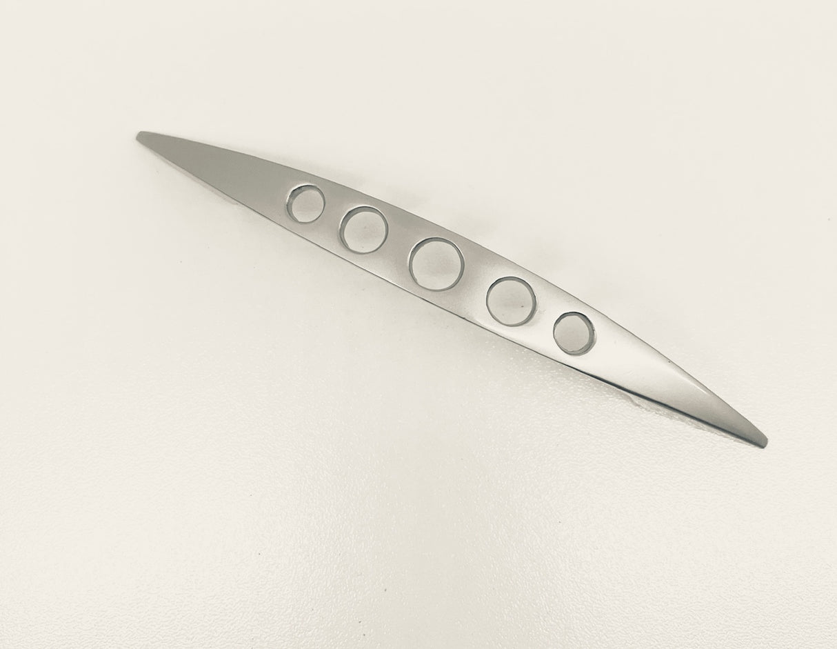 Arched Bow Caravan Handles With Holes Satin Nickel X 4