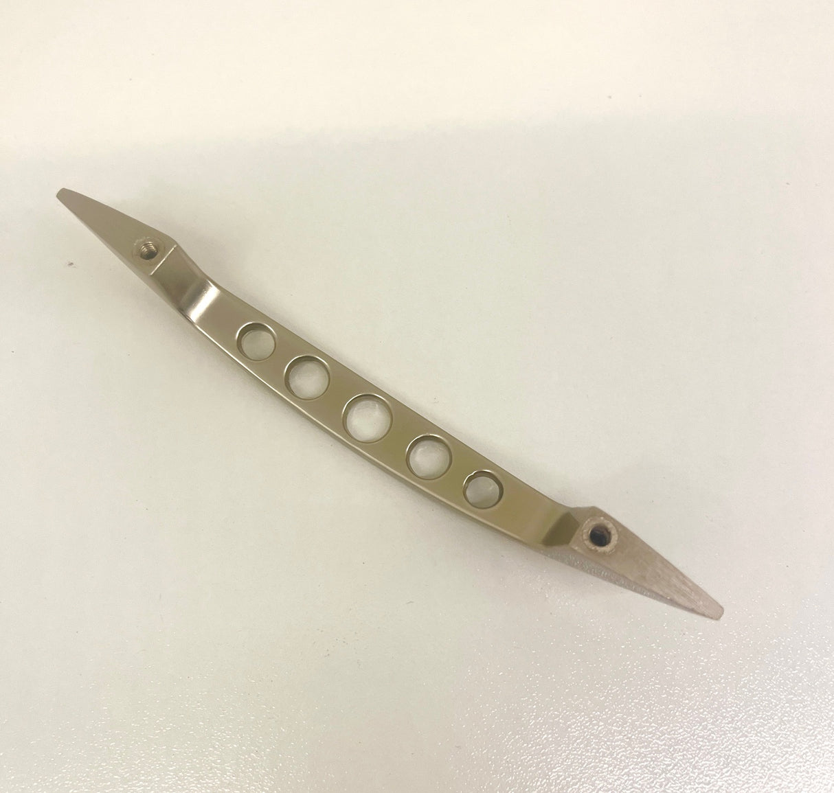 Arched Bow Caravan Handles With Holes Satin Nickel X 4