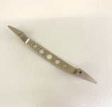 Arched Bow Caravan Handles With Holes Satin Nickel X 4