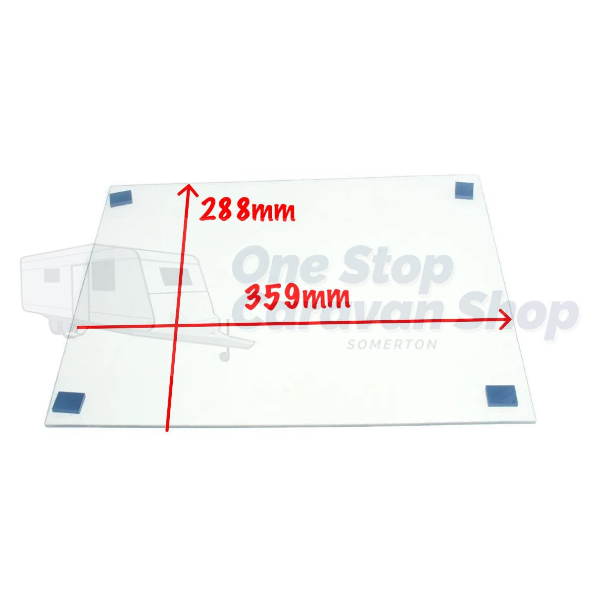 SSPA0253: Inner Door Glass Suit Spinflo Triplex & Caprice MK3