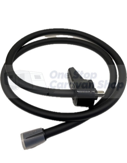 COAST RV Non WaterMarked External Camper Shower Point | Black with 1.5Mtr Hose