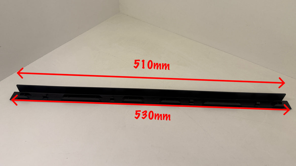 Lower Door Decoration Strip - Black · Suits Dometic RM2453 / RM2455 / RM2553 / RM2555 Fridges