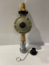GAS BAYONET ADAPTOR SINGLE WITH REGULATOR & DUST CAP- OSCSGBASGLREG
