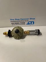 GAS BAYONET ADAPTOR SINGLE WITH REGULATOR & DUST CAP- OSCSGBASGLREG