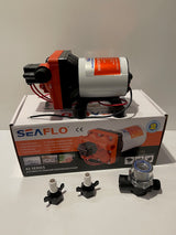 SEAFLO RV Supreme 55psi/11.3LMP 12V Water Pump c/w Filter & Fittings