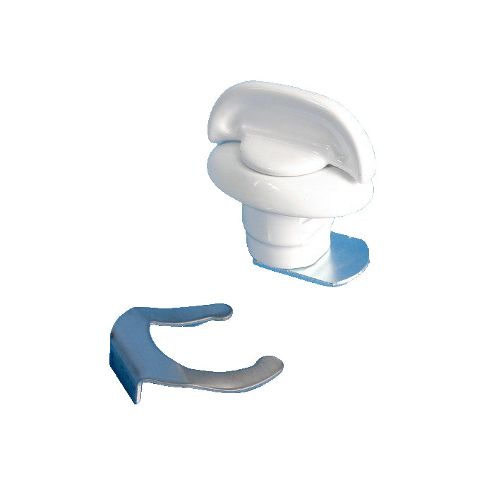 600-04010 - Jayco Window Shield White Turn Lock - C2791A
