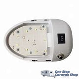 Jayco 12V LED Oval Light with Power Jack - Blue / White Light
