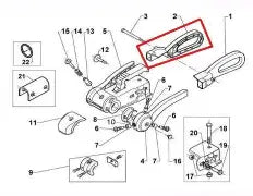 LH & RH ALKO Euro Coupling Head - AKS3004 - Red Plastic Handles  - 690243, 690244