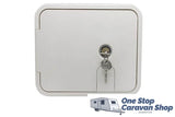 White Ozvent Utility Door Hatch No. 6