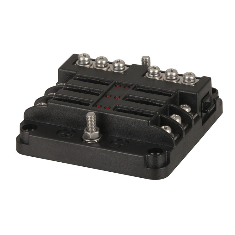 Powertech 6 Gang Fuse Block w/ Bus Bar