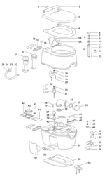 Thetford Porta Potti White Vent Button