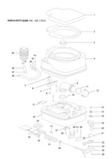 Thetford Porta Potti White Vent Button