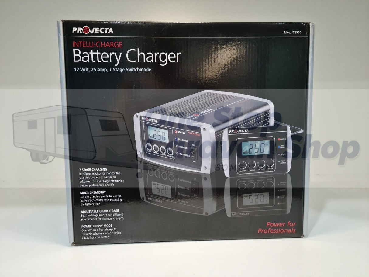 PROJECTA 12V AUTOMATIC 25A 7 STAGE BATTERY CHARGER PART NO IC2500
