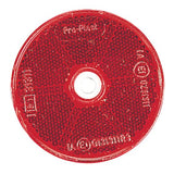 Narva Red Retro Reflector with Central Fixing Hole (pair)