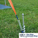 Screw-in Peg Long Alluminium (LA) Pkt of 2