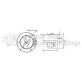 SEAFLO LOCKABLE WATER INLET - WHITE