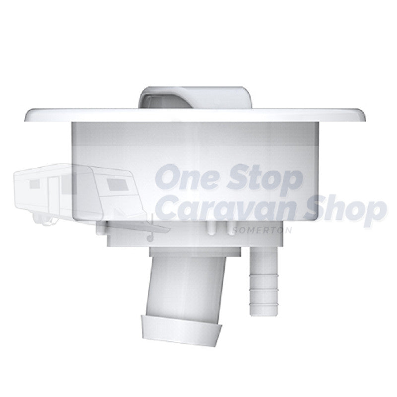 SEAFLO LOCKABLE WATER INLET - WHITE