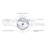 SEAFLO LOCKABLE WATER INLET - WHITE