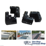 Universal Solar Mount Brackets Set of 6 (Black)