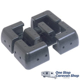 Universal Solar Mount Brackets Set of 6 (Black)