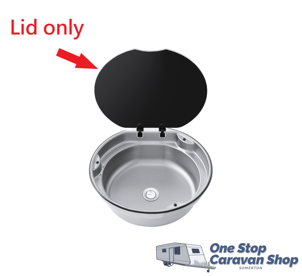 Glass Lid for Thetford Round Bowl Sink