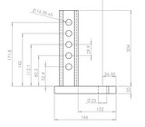3.5T Heavy Duty Adjustable Tow Ball Mount (Ford Ranger Type)
