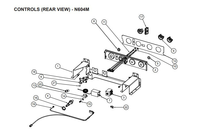 THETFORD GAS VALVE T/S N304.M,404.M,504.M,604.M FRIDGES -635690, 638219