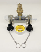 Single to Dual Bayonet Adaptor (disassembled) & 2 bonus dust covers