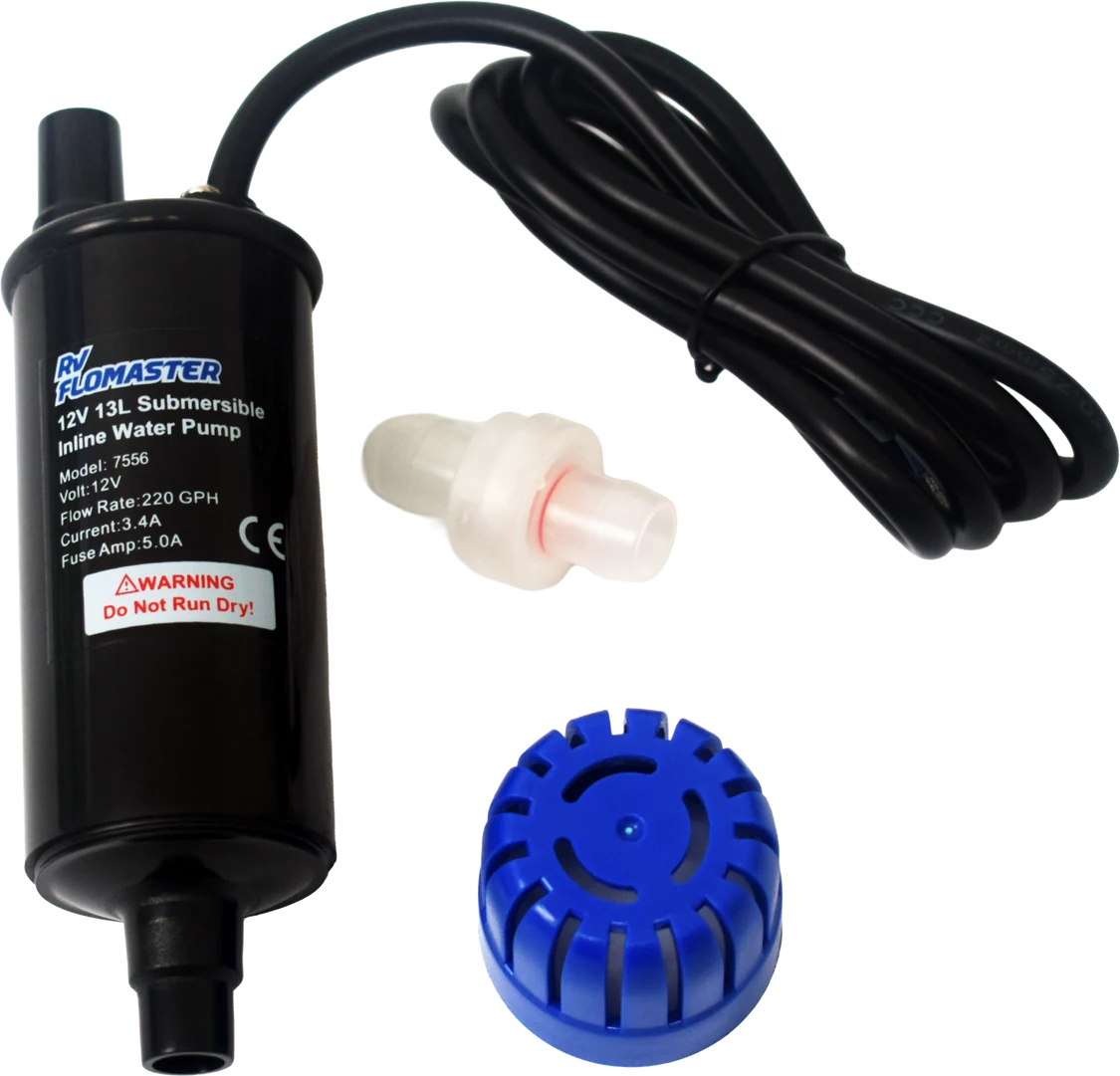 RV Flomaster 12V Submersible Inline Water Pump