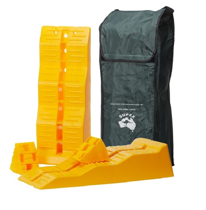 SUPEX SINGLE AXLE LEVELLING RAMP/CHOCK SET - SRWLS
