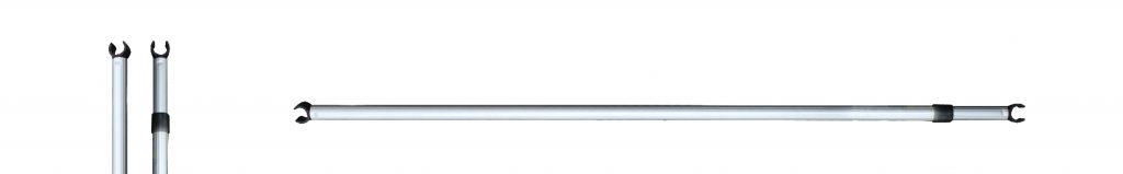 Adjustable Twist Lock with Nylon C-Clip Both Ends