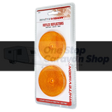 60mm Round Amber Reflector - Pair