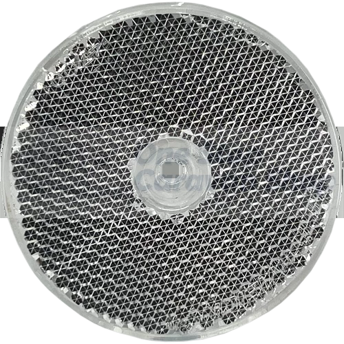 60mm Round Clear Reflector - Pair