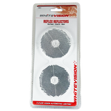 60mm Round Clear Reflector - Pair