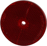 60mm Round Red Reflector - Pair