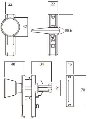 Whitco Screen Door Latch