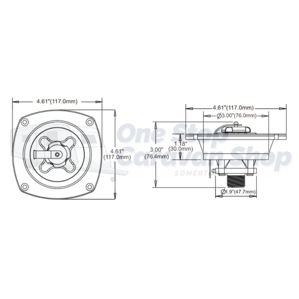 Seaflo Water Inlet Pressure Regulator - White