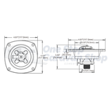 Seaflo Water Inlet Pressure Regulator - White