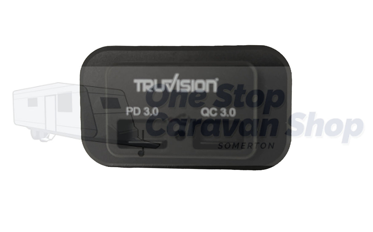 Dual Ports USB Charger PD3.0/QC3.0 12V – Black