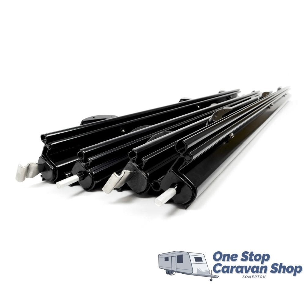 Aussie Traveller Medium Anti Flap Kit Aluminium (Black)