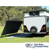 BLACK PRIVACY SCREEN (4.6M X 1.8M) - suit 16ft Awning