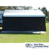 BLACK PRIVACY SCREEN (3.4M X 1.8M) - suit 12ft Awning