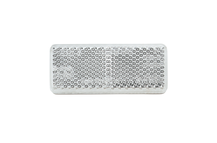 Clear Retro Reflector with Self Adhesive Tape 70mm x 28mm