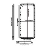 Coast Access Door 9 Black