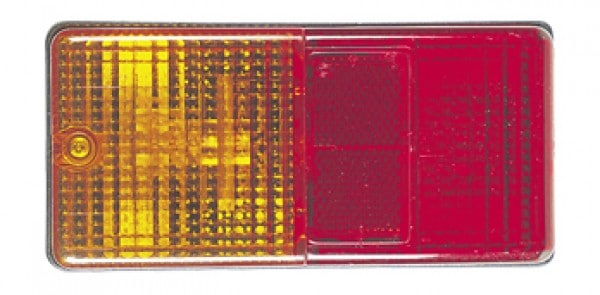 Combo Trailer Lamp Rect Lens only - NARVA - 86475