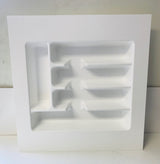 Trimmable Plastic Cutlery Insert Tray