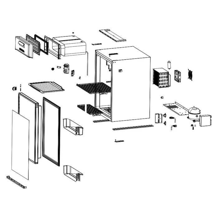 640658-DOOR BIN - DE105 Thetford Caravan Fridge
