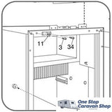 Dometic Door Catch Black T/S RM2350-3851138010