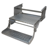 Double Pull-Out Caravan Step - Galvanised Steel